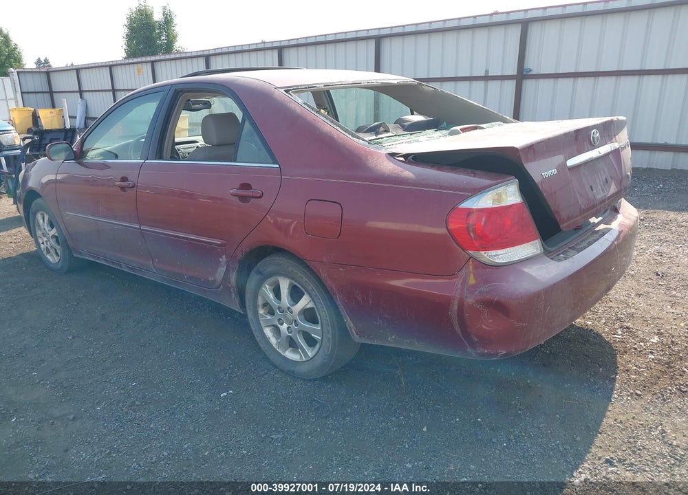 2005 TOYOTA CAMRY XLE V6 VIN: 4T1BF30K35U092954
