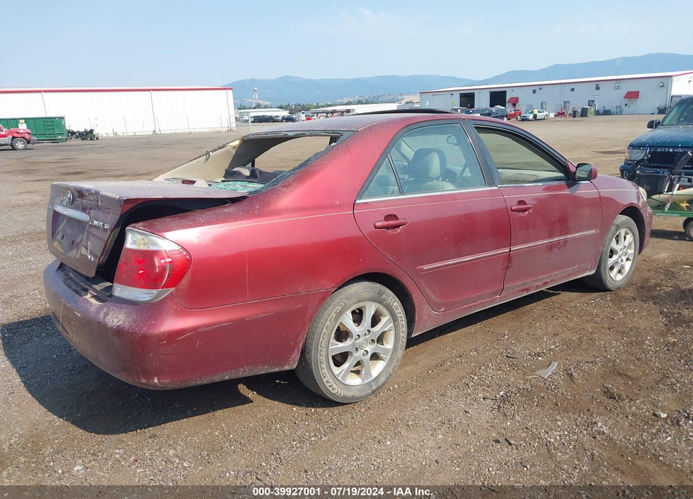 2005 TOYOTA CAMRY XLE V6 VIN: 4T1BF30K35U092954