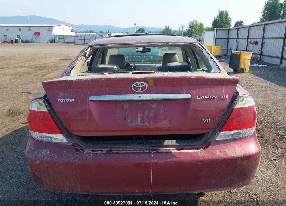 2005 TOYOTA CAMRY XLE V6 VIN: 4T1BF30K35U092954