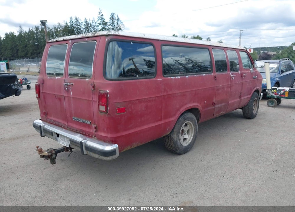 1990 DODGE RAM VAN B350 VIN: 2B6KB31Z9LK778290