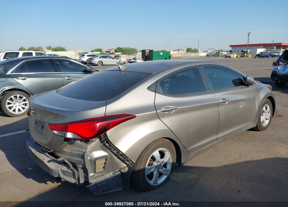 2014 HYUNDAI ELANTRA SE VIN: 5NPDH4AE2EH510792