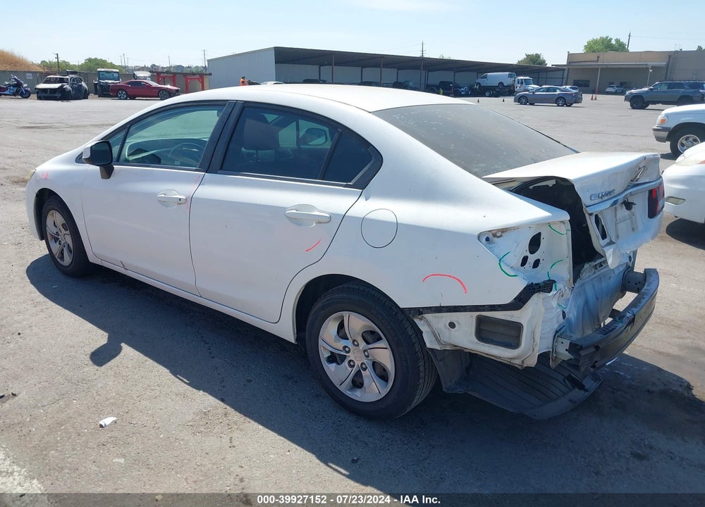 2013 HONDA CIVIC LX VIN: 19XFB2F52DE225777