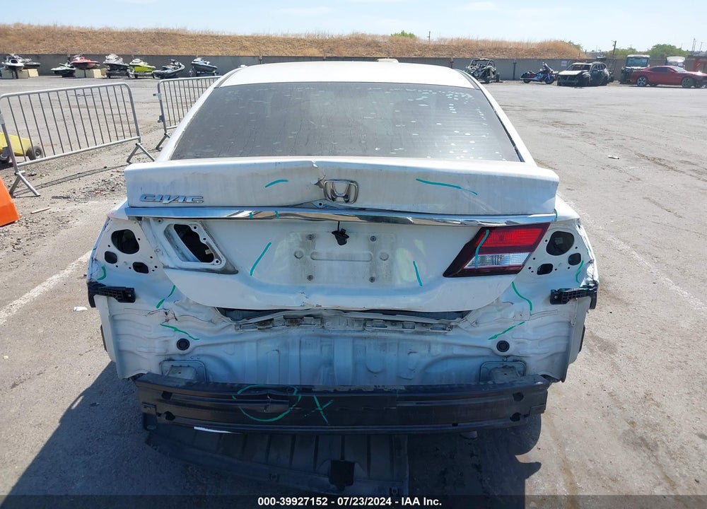 2013 HONDA CIVIC LX VIN: 19XFB2F52DE225777