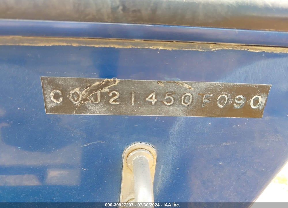 1990 COMMANDER BOAT TRAILER VIN: 00000C0J21450F090
