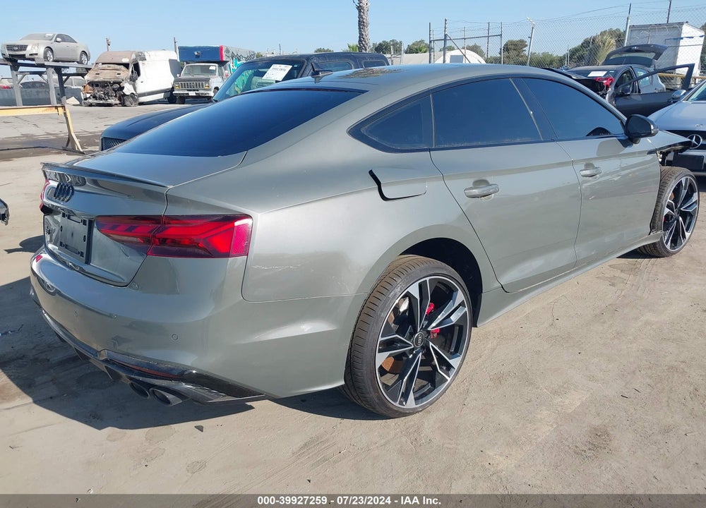 2023 AUDI S5 SPORTBACK PREMIUM PLUS TFSI QUATTRO TIPTRONIC VIN: WAUC4CF51PA050218