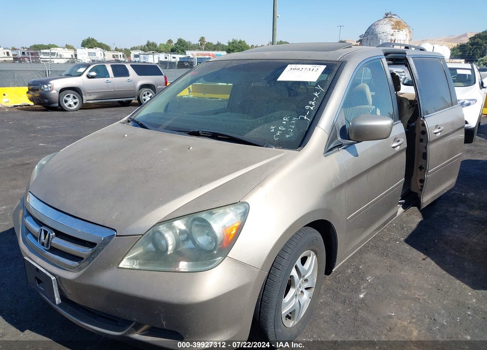 2005 HONDA ODYSSEY EX-L VIN: 5FNRL38765B091124
