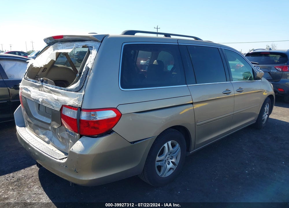 2005 HONDA ODYSSEY EX-L VIN: 5FNRL38765B091124