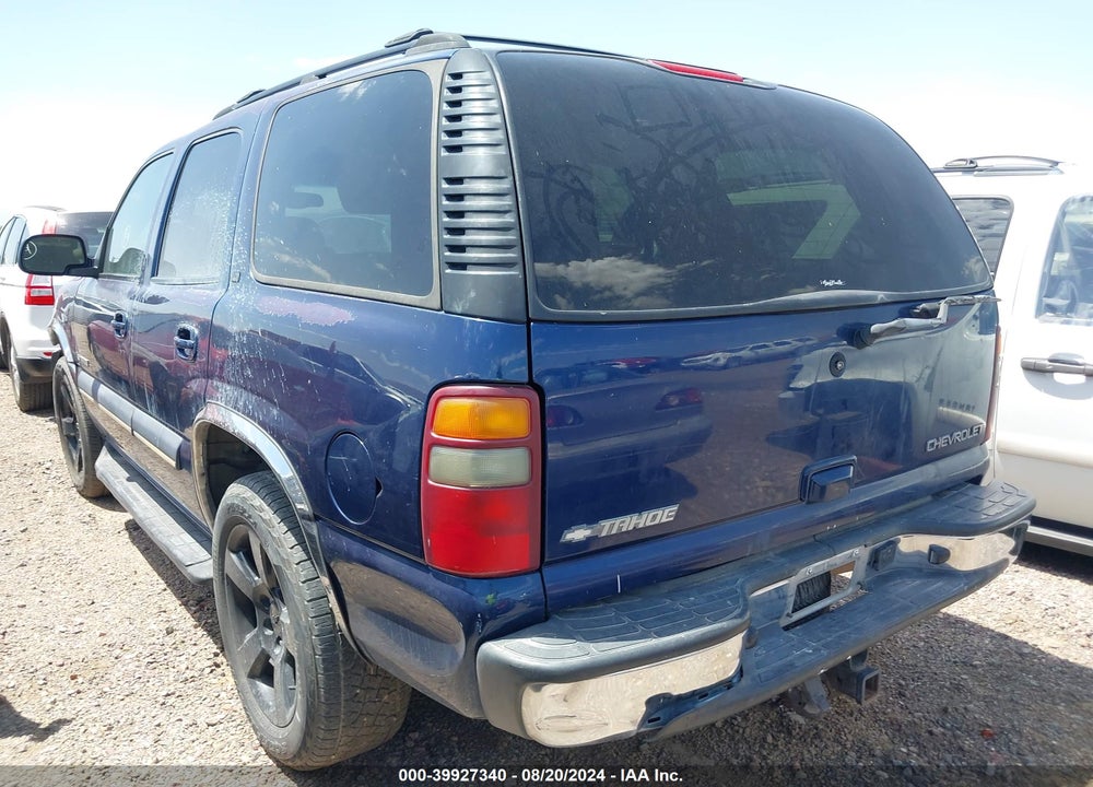 2002 CHEVROLET TAHOE LT VIN: 1GNEK13Z12J179332