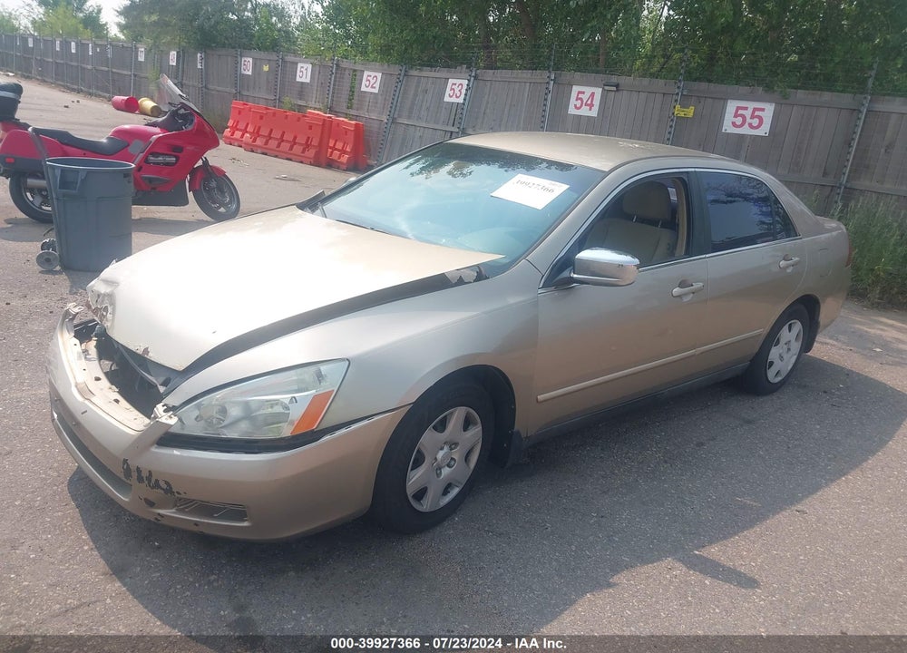 2006 HONDA ACCORD 2.4 LX VIN: 3HGCM56446G707875