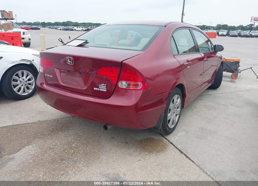 2008 HONDA CIVIC LX VIN: 1HGFA16588L028060