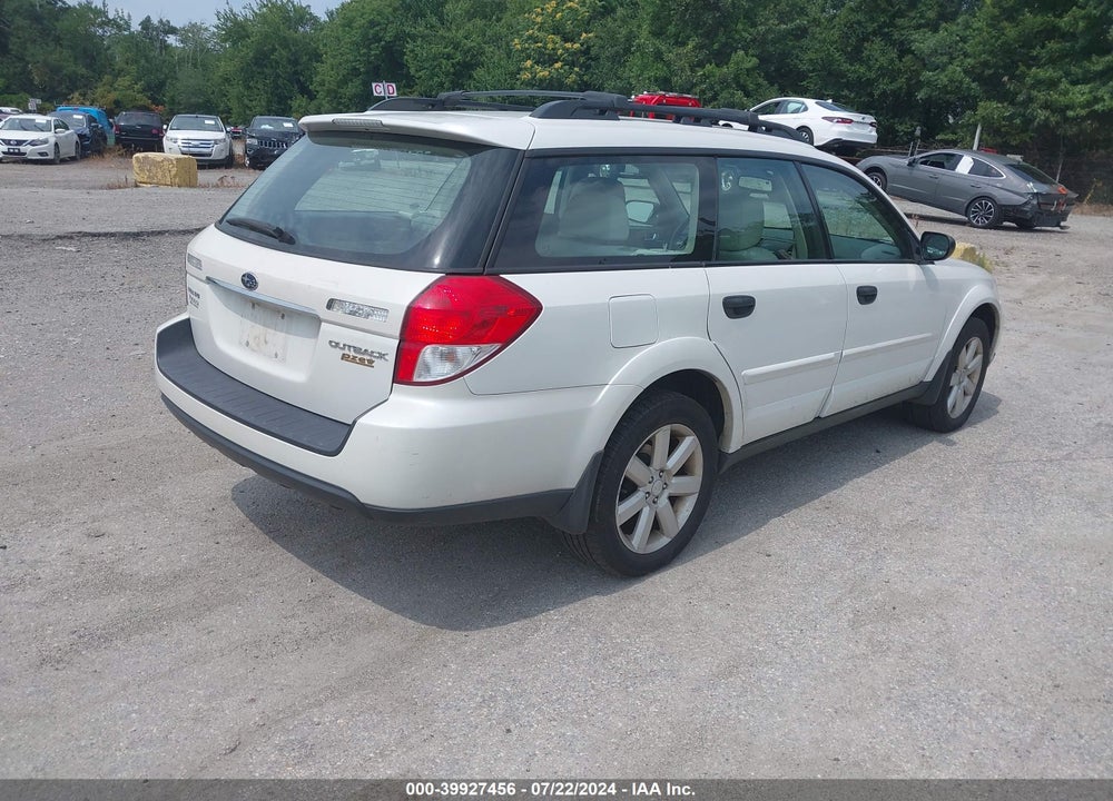 2009 SUBARU OUTBACK 2.5I VIN: 4S4BP61C597346237