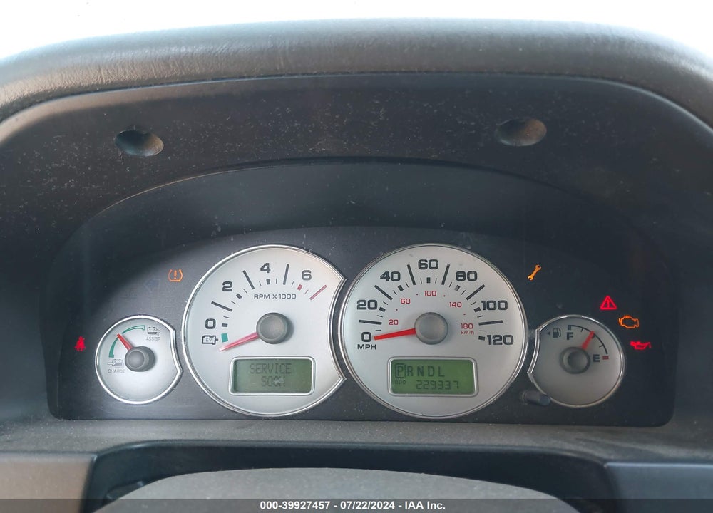 2007 FORD ESCAPE HYBRID VIN: 1FMCU49H87KA16006