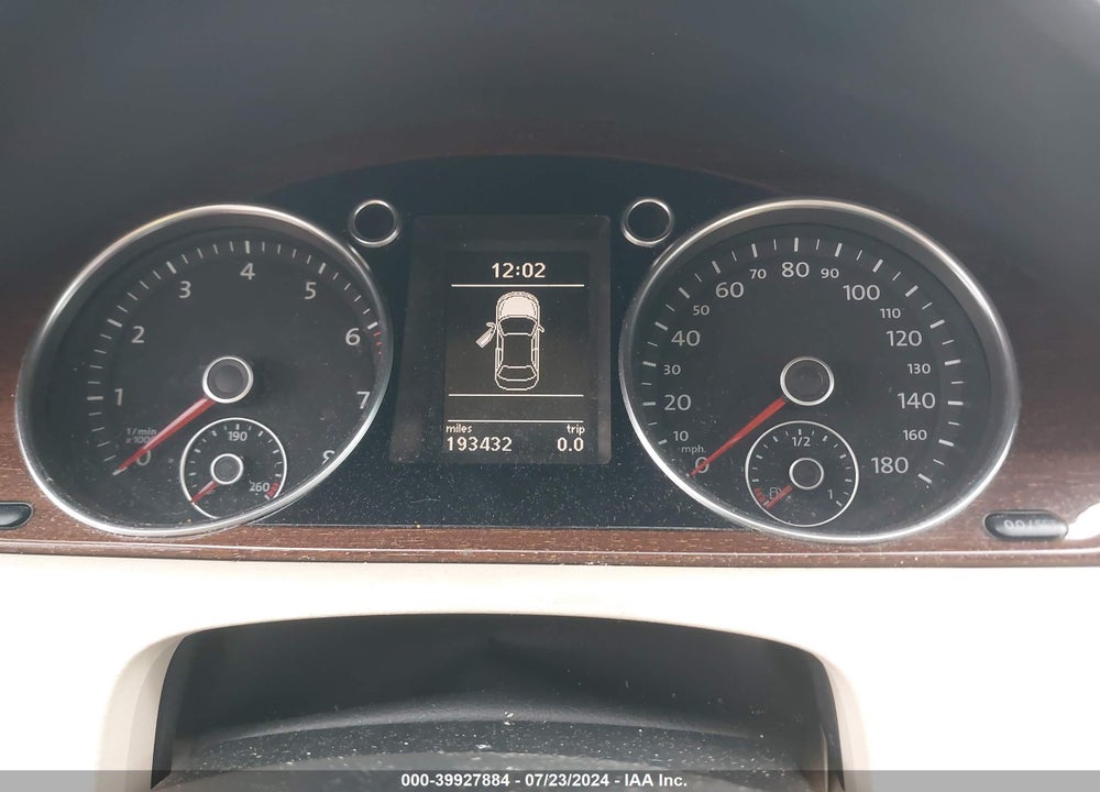 2012 VOLKSWAGEN CC LUX PLUS VIN: WVWHP7AN8CE511531