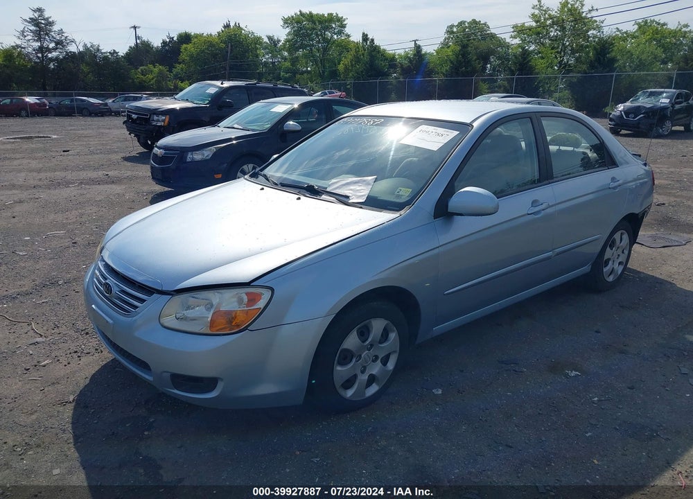 2008 KIA SPECTRA EX VIN: KNAFE122685514656