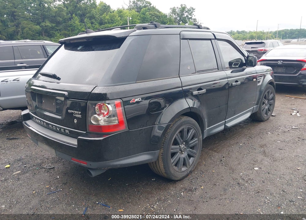 2011 LAND ROVER RANGE ROVER SPORT HSE VIN: SALSK2D42BA261549