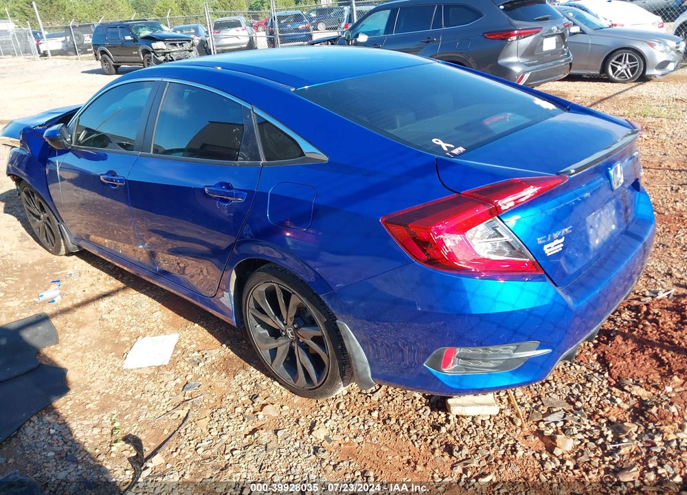 2019 HONDA CIVIC SPORT VIN: 2HGFC2F83KH597087
