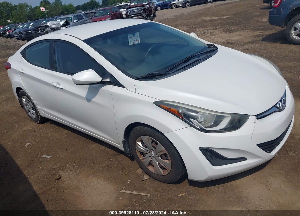 2016 HYUNDAI ELANTRA SE VIN: 5NPDH4AEXGH669000