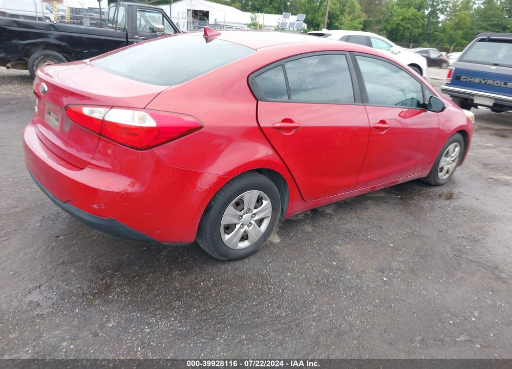 2016 KIA FORTE LX VIN: KNAFX4A68G5522286