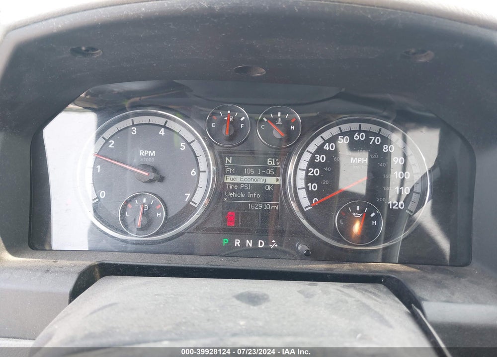 2012 RAM 2500 SLT VIN: 3C6TD5DT3CG127884