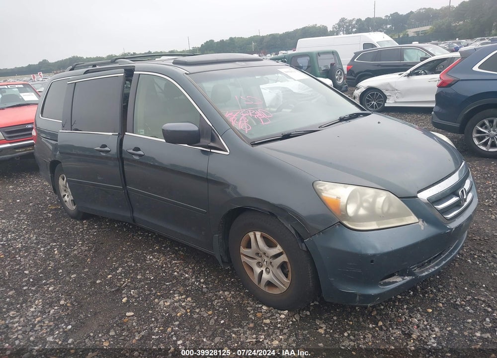 2005 HONDA ODYSSEY EXL VIN: 5FNRL38755B125294