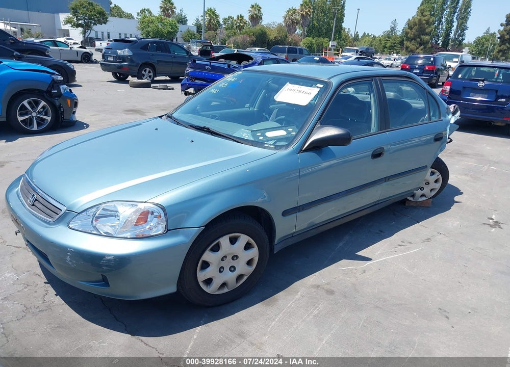 2000 HONDA CIVIC DX VIN: 2HGEJ6625YH507810