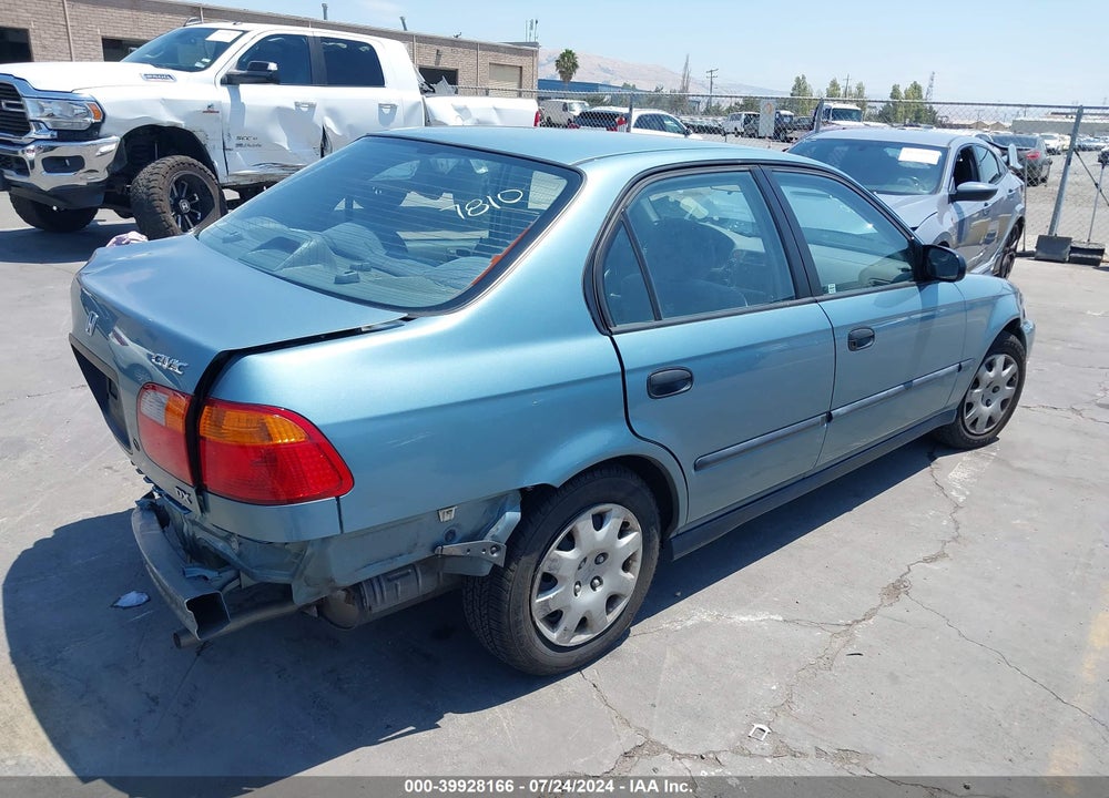 2000 HONDA CIVIC DX VIN: 2HGEJ6625YH507810
