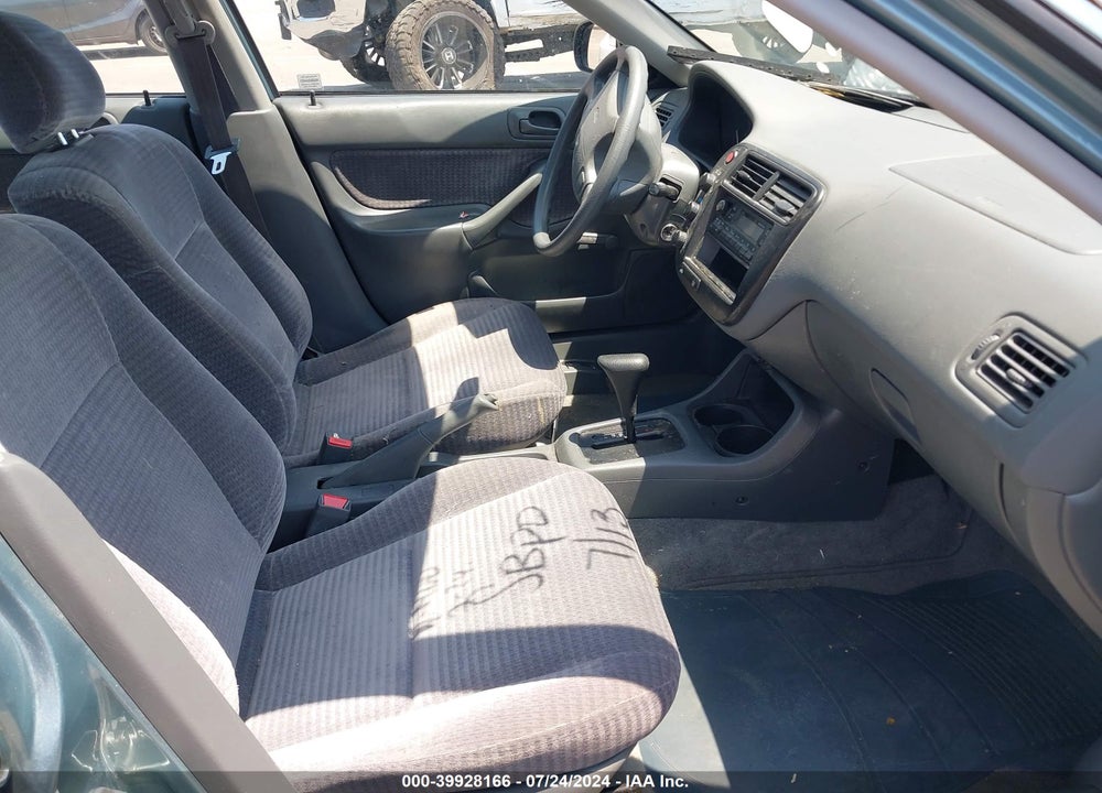 2000 HONDA CIVIC DX VIN: 2HGEJ6625YH507810