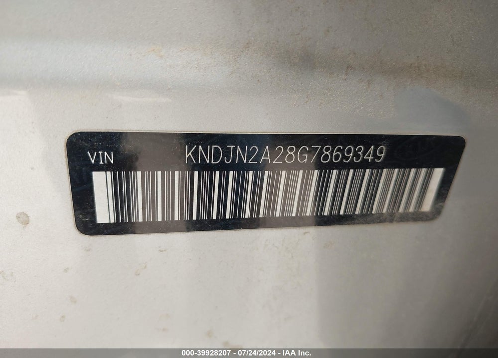 2016 KIA SOUL VIN: KNDJN2A28G7869349