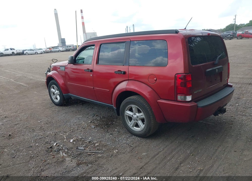 2007 DODGE NITRO SXT VIN: 1D8GU28K37W727839