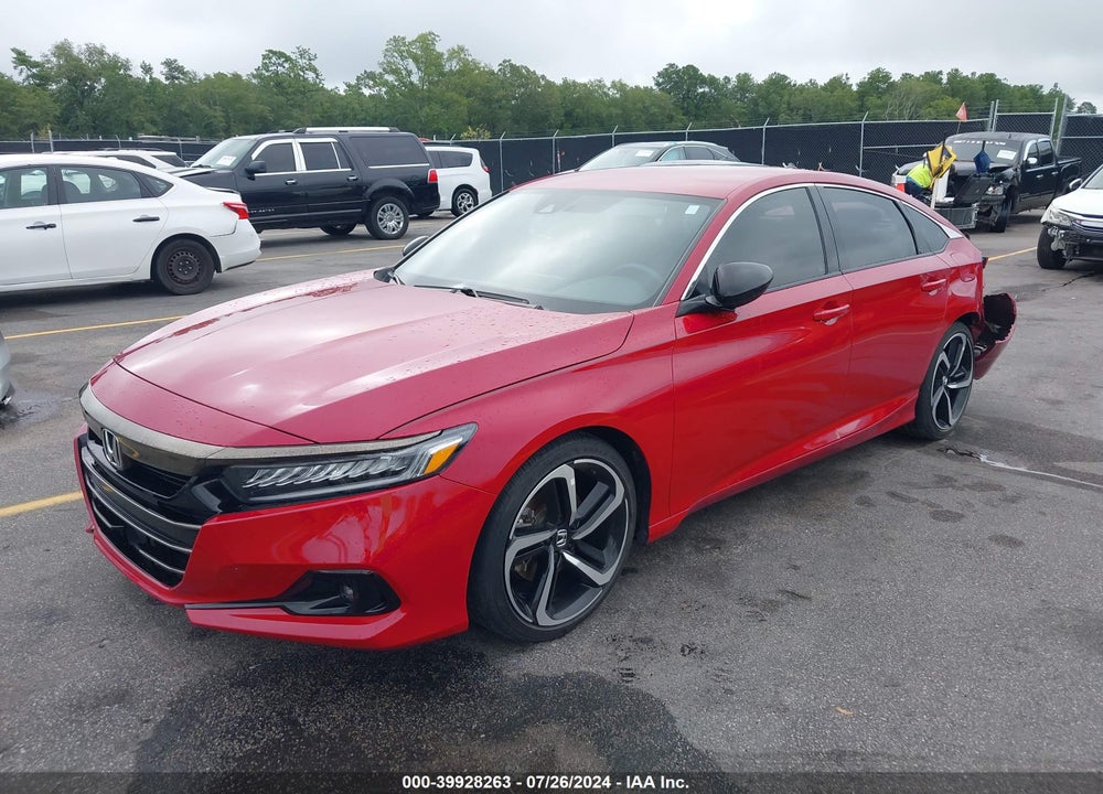 2022 HONDA ACCORD SPORT VIN: 1HGCV1F39NA000233