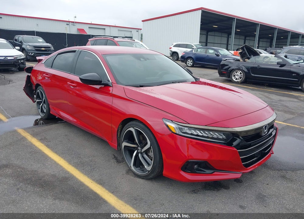 2022 HONDA ACCORD SPORT VIN: 1HGCV1F39NA000233
