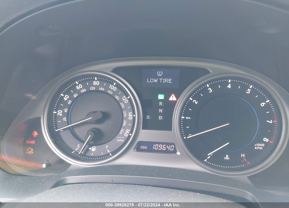 2009 LEXUS IS 250 VIN: JTHBK262195094475