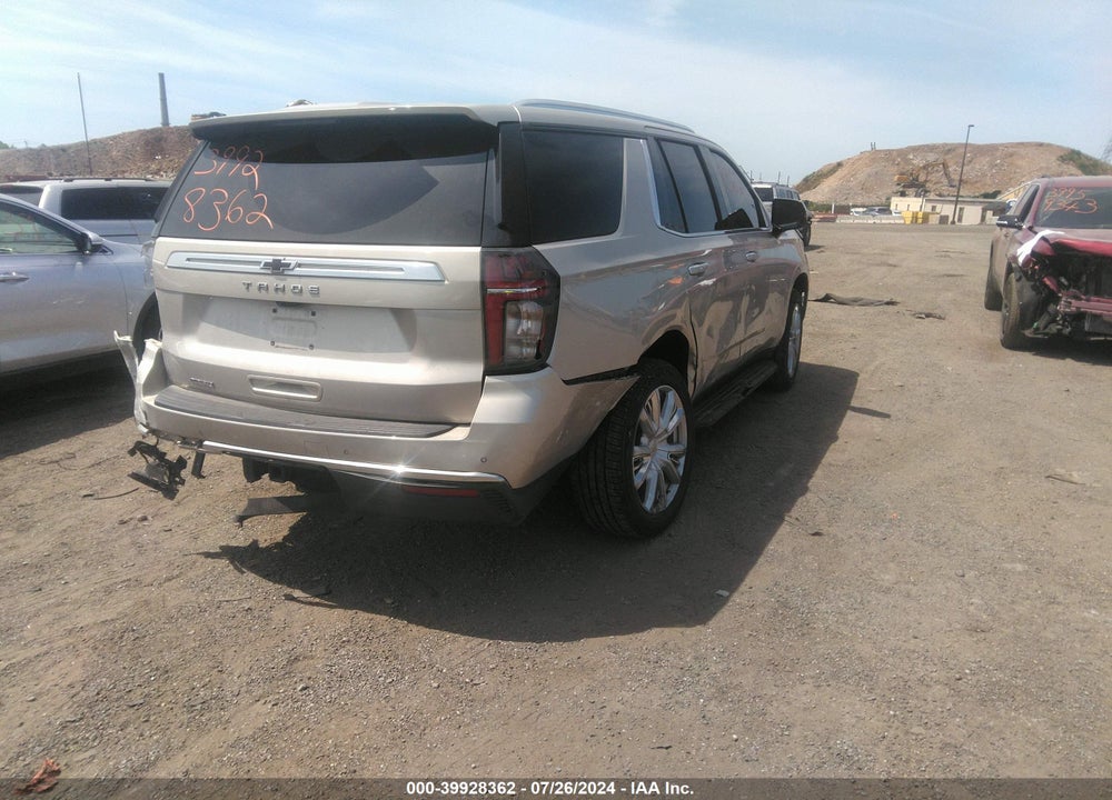 2021 CHEVROLET TAHOE 4WD HIGH COUNTRY VIN: 1GNSKTKT1MR354050