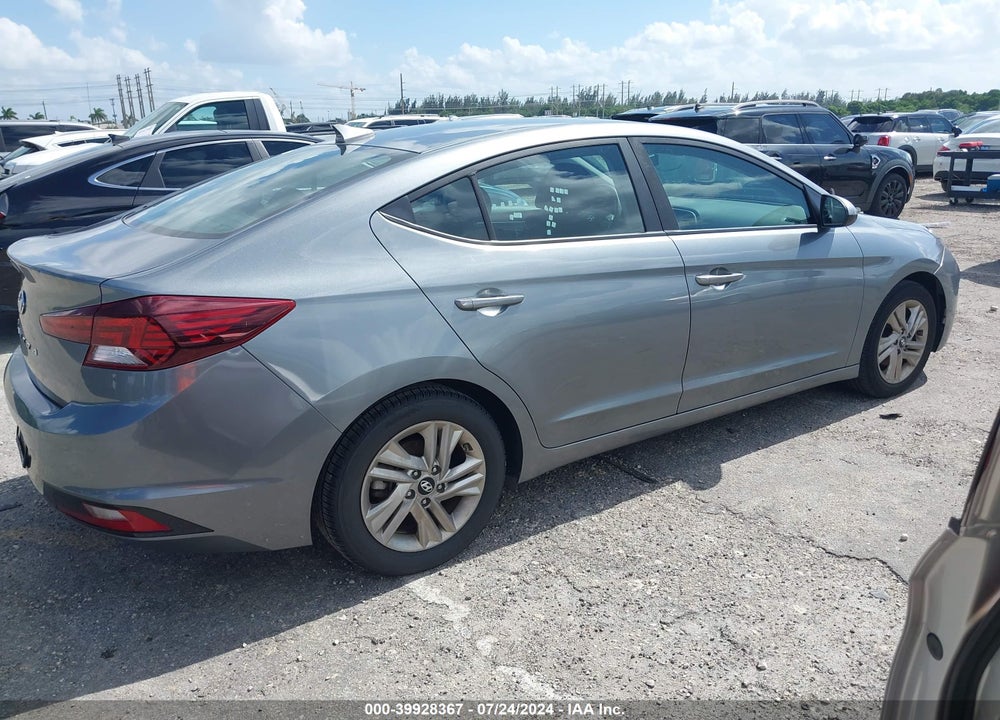 2019 HYUNDAI ELANTRA SEL VIN: KMHD84LF1KU811346