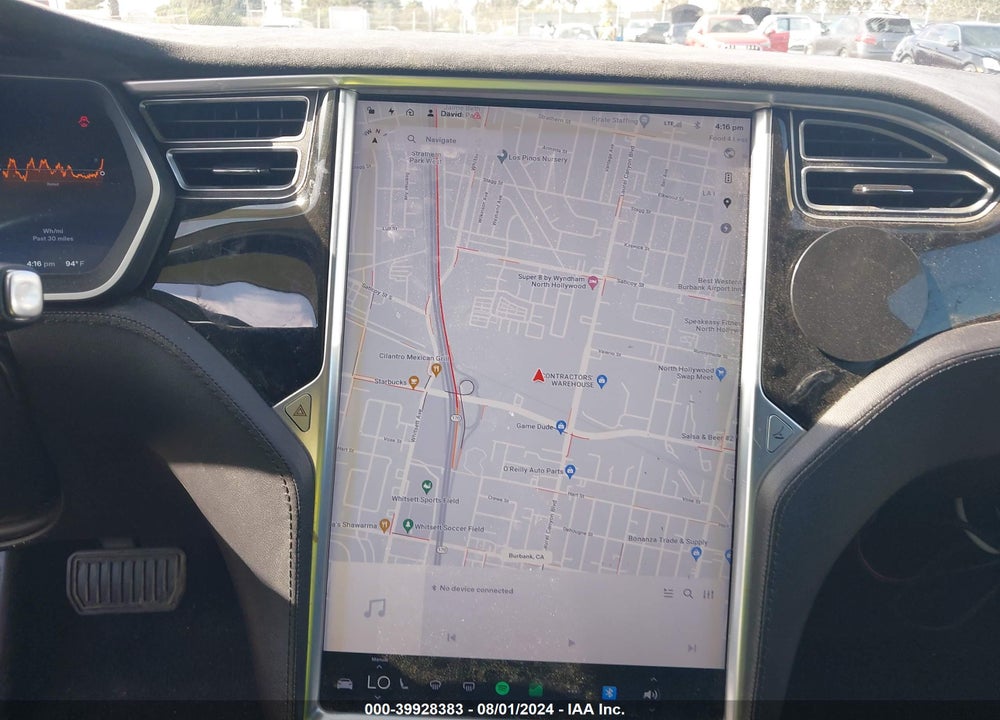 2014 TESLA MODEL S P85 VIN: 5YJSA1H14EFP50311