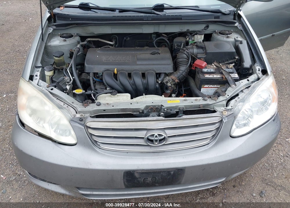 2004 TOYOTA COROLLA LE VIN: 2T1BR32E24C284610