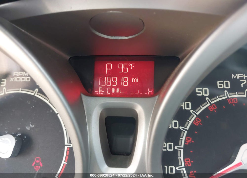 2013 FORD FIESTA SE VIN: 3FADP4BJ9DM158467