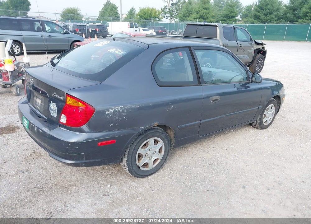 2005 HYUNDAI ACCENT GLS/GT VIN: KMHCG35C15U366963