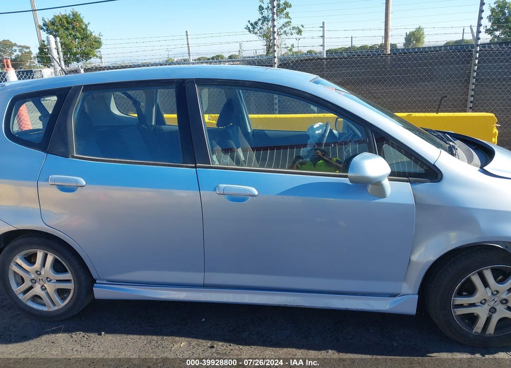2008 HONDA FIT SPORT VIN: JHMGD38678S032858