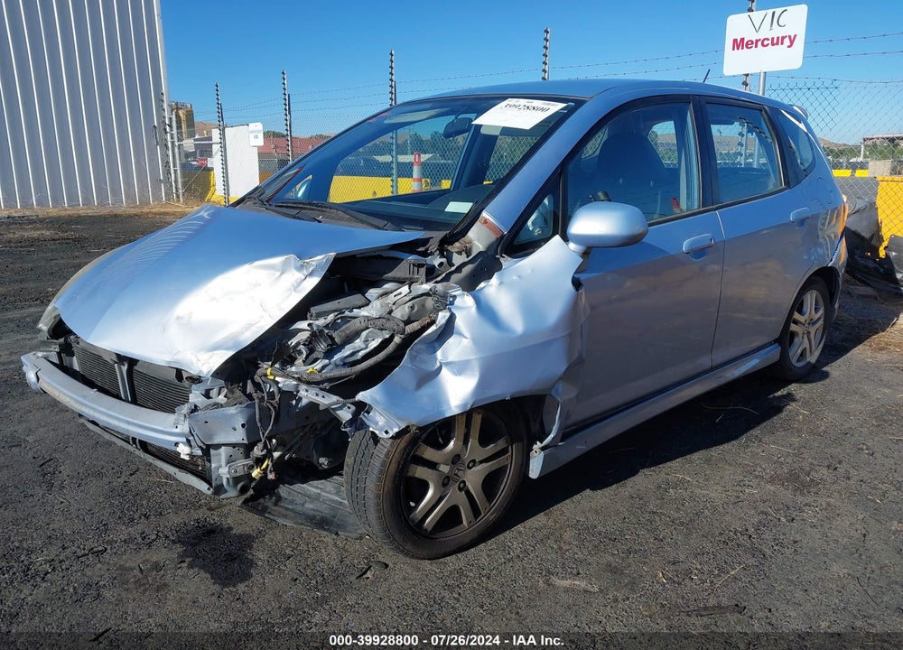 2008 HONDA FIT SPORT VIN: JHMGD38678S032858