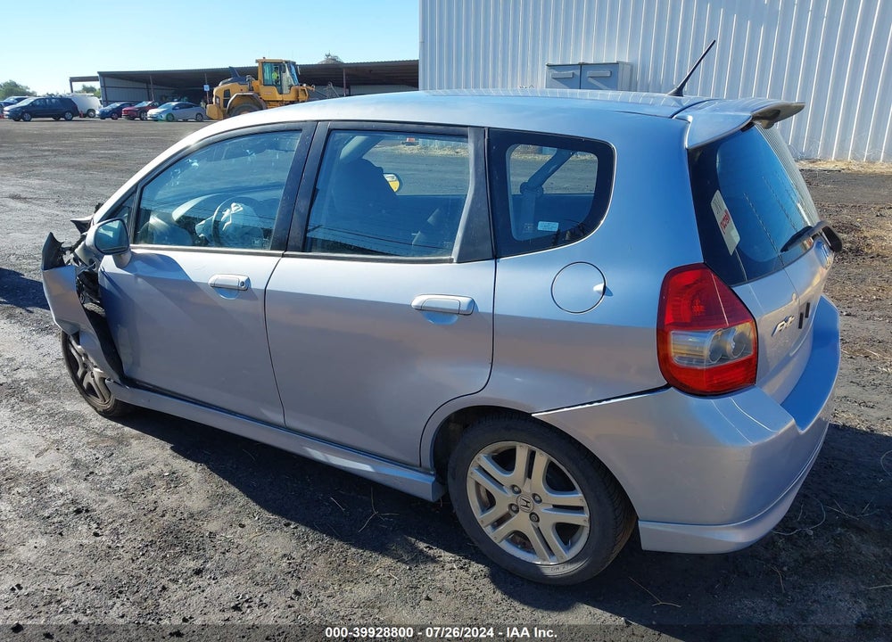 2008 HONDA FIT SPORT VIN: JHMGD38678S032858