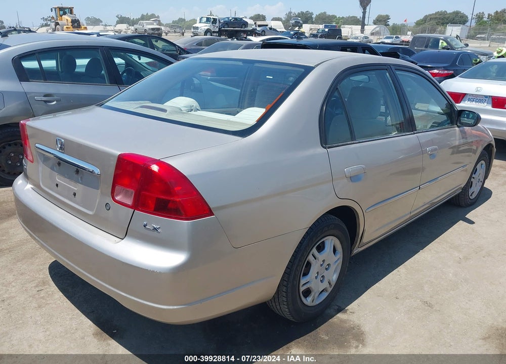 2002 HONDA CIVIC LX VIN: JHMES16592S003557