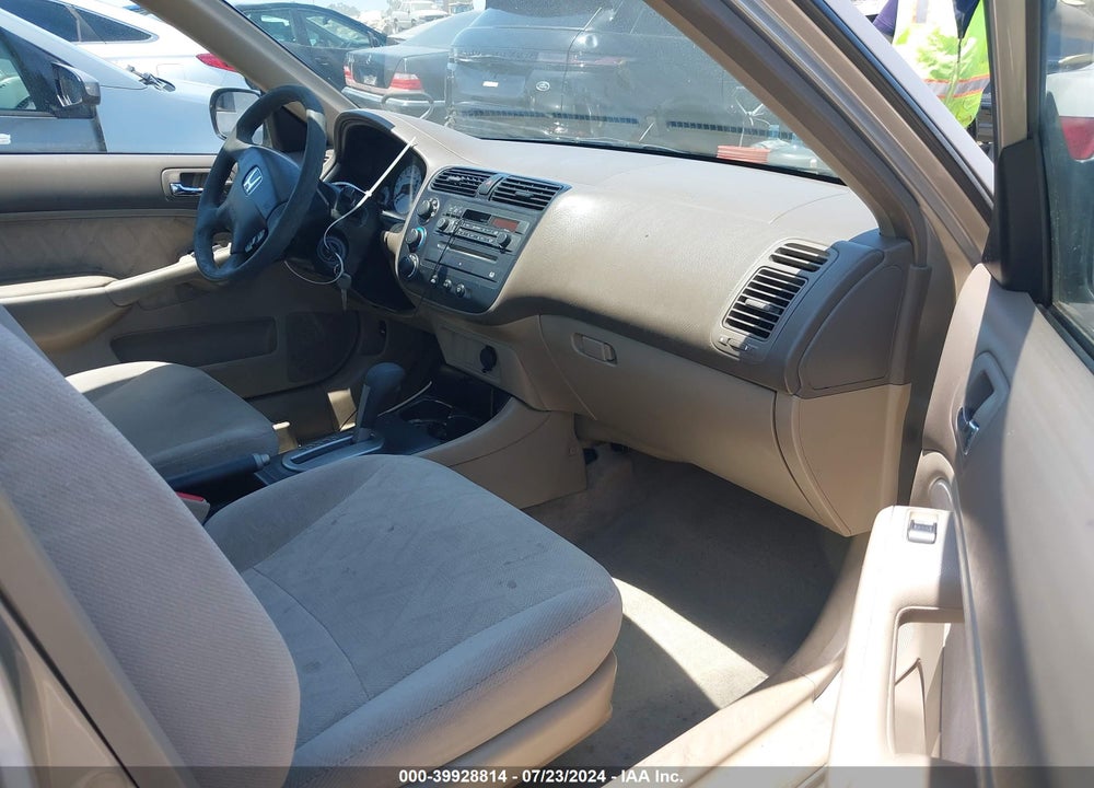 2002 HONDA CIVIC LX VIN: JHMES16592S003557
