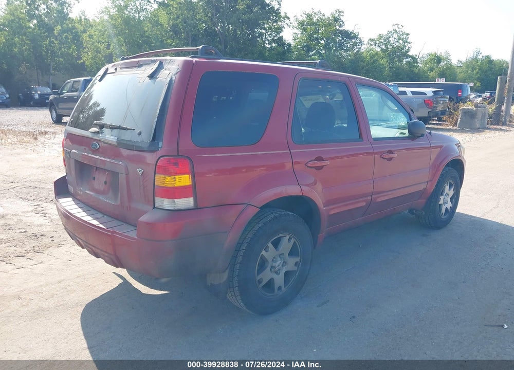 2006 FORD ESCAPE LIMITED VIN: 1FMYU94106KC71681