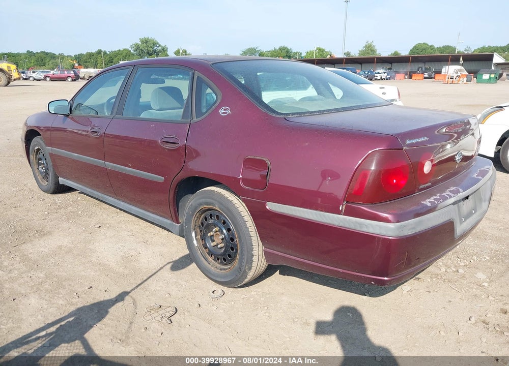 2003 CHEVROLET IMPALA VIN: 2G1WF52E439391140