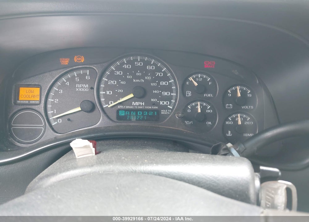 2000 CHEVROLET SILVERADO 1500 LS VIN: 2GCEK19T3Y1248164