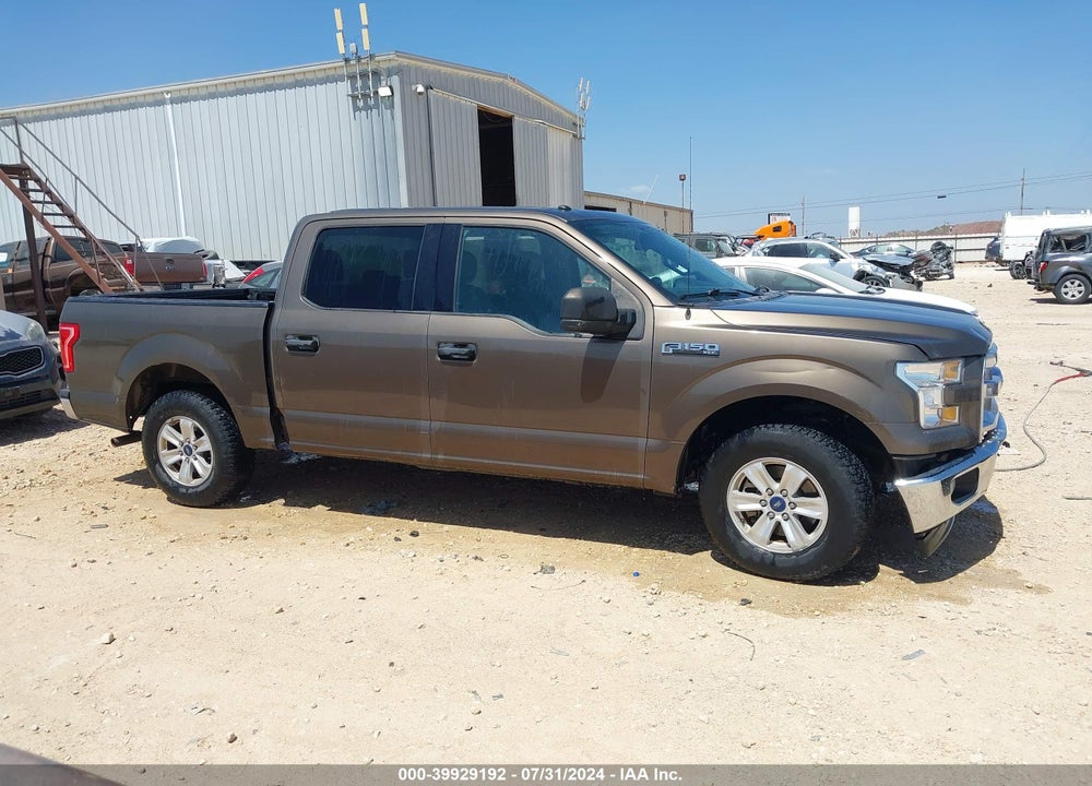 2017 FORD F-150 XLT VIN: 1FTEW1C87HFB34881