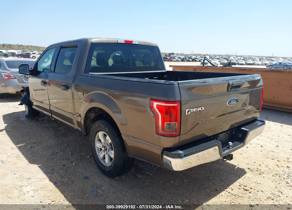 2017 FORD F-150 XLT VIN: 1FTEW1C87HFB34881