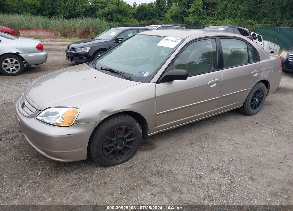 2002 HONDA CIVIC LX VIN: 2HGES16592H514907