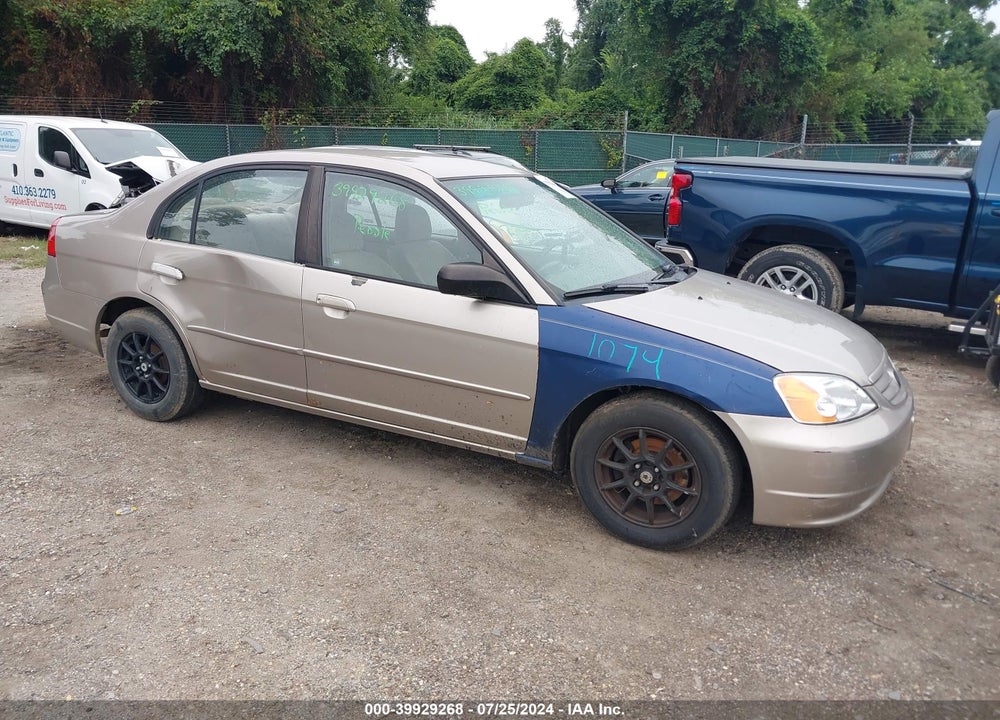 2002 HONDA CIVIC LX VIN: 2HGES16592H514907
